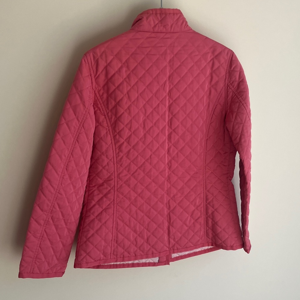 Sigrid Olsen Pink Quilted Button Down Lightweight Jacket Women’s Petite (S) - Picture 3 of 6